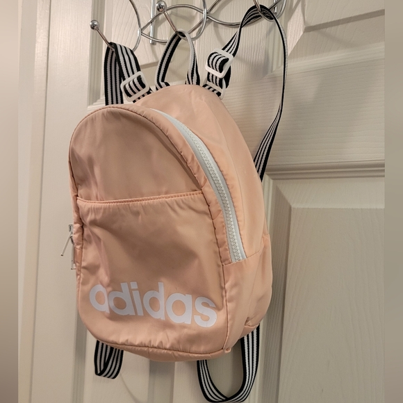 4/$15 SALE Adidas Pink Peach Small Backpack - Picture 2 of 5